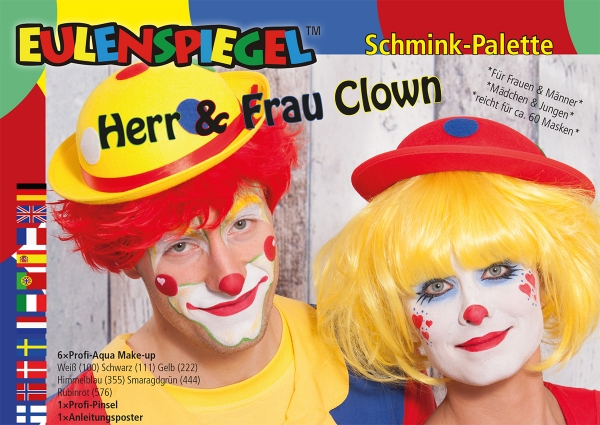 Herr & Frau Clown Schminkpalette