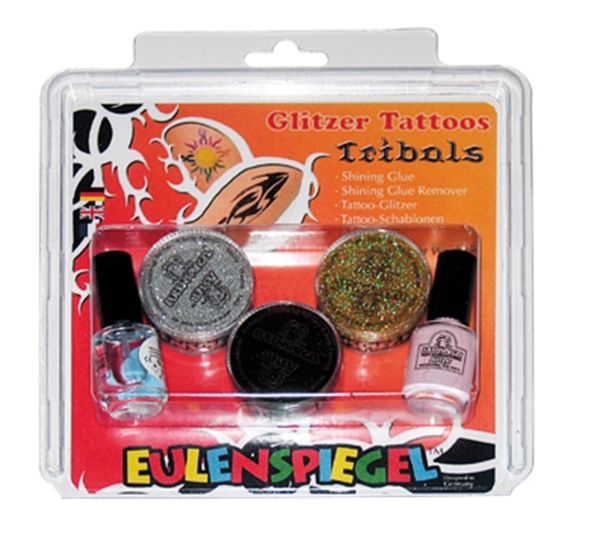 Glitzer Tattoo-Set Tribals (XL)