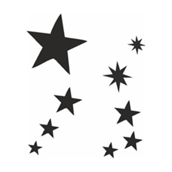 Tattoo Schablonen Set Sterne
